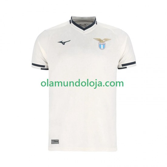 Camisola SS Lazio Homem Equipamento Segundo 2025-2026 Manga Curta